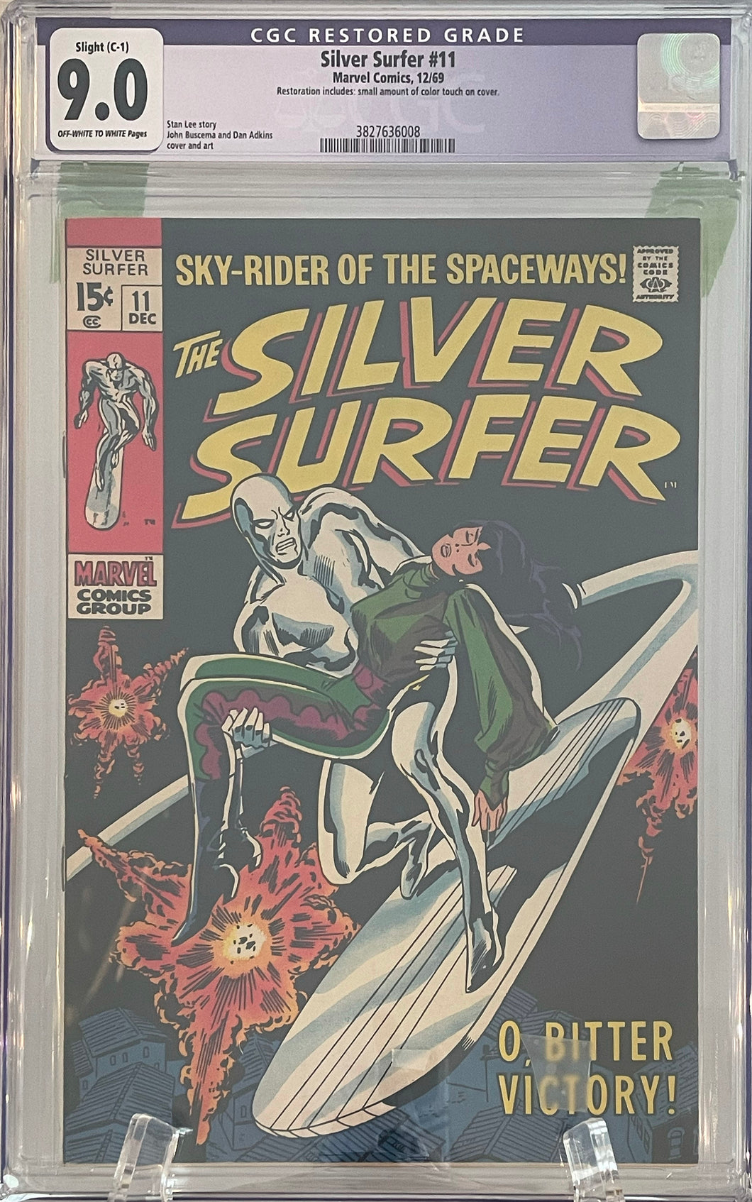 The Silver Surfer #11 CGC QUALIFIED 9.0