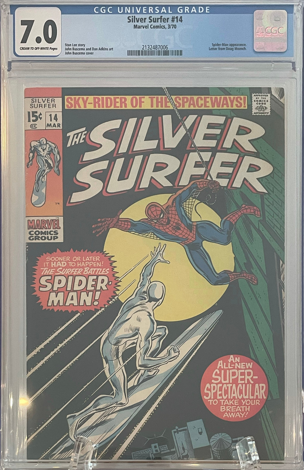 The Silver Surfer #14 CGC 7.0