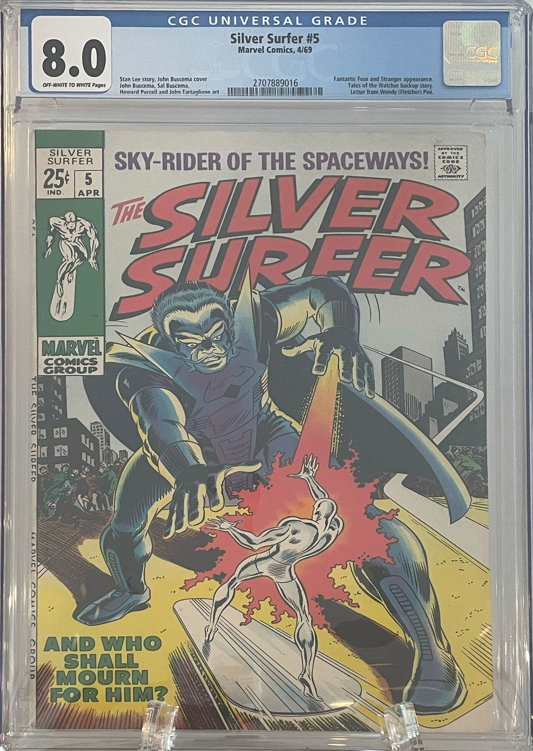 The Silver Surfer #5 CGC 8.0