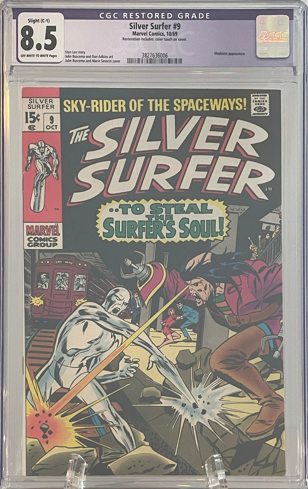 The Silver Surfer #9 CGC QUALIFIED 8.5