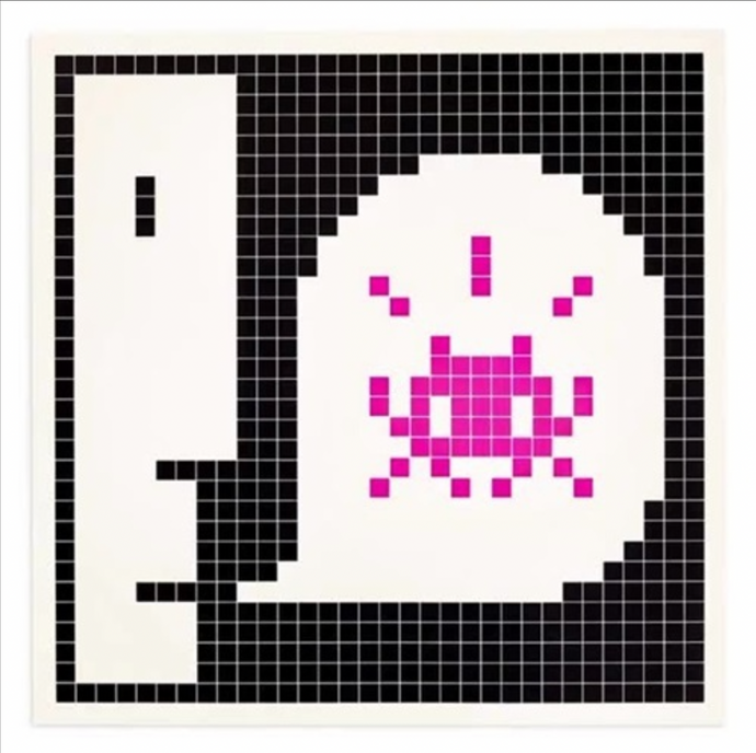 Invader 'Alert' (Pink)