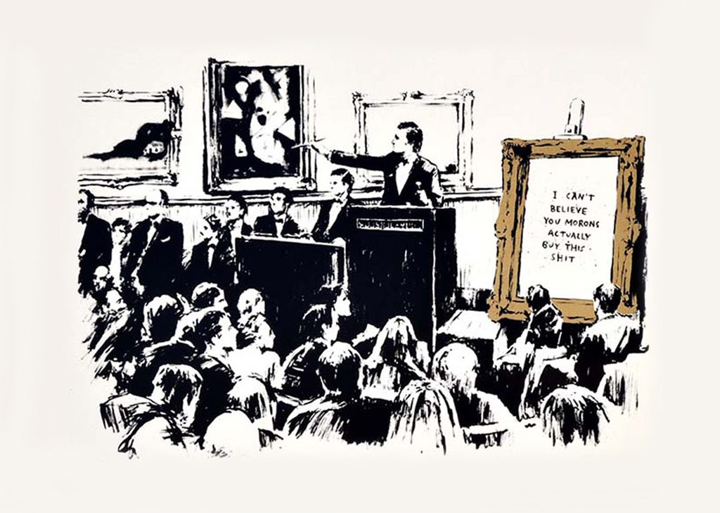 Bansky 'Morons' (Unsigned)