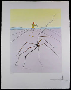 Salvador Dali 'Japanese Fairy Tales The Weaver Spider'