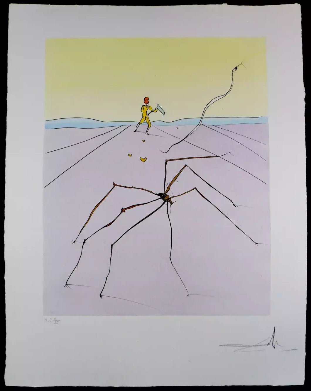 Salvador Dali 'Japanese Fairy Tales The Weaver Spider'