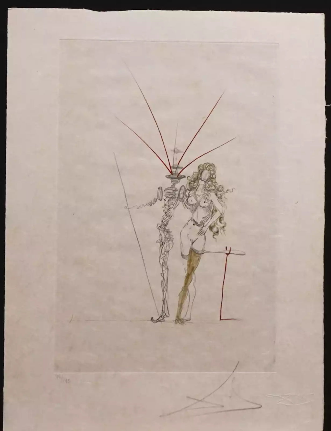 Salvador Dali 'Poems Secrets Frontispiece'