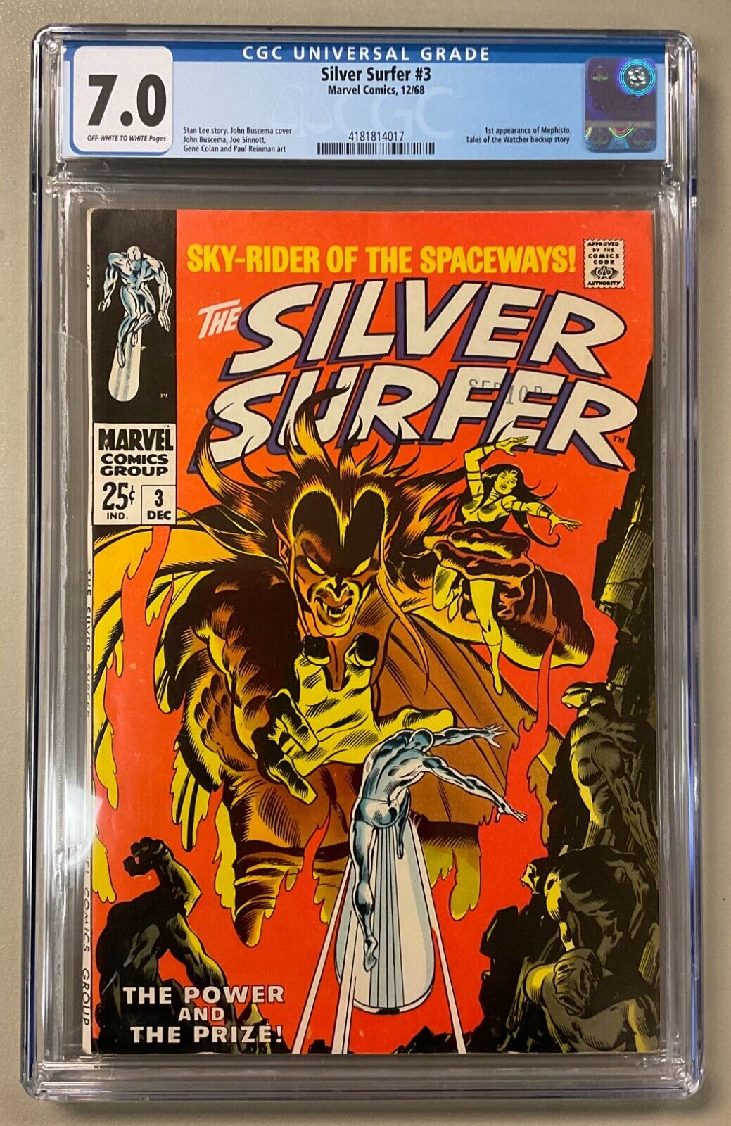The Silver Surfer #3 7.0 CGC